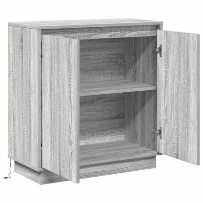 LED Sideboard for Grey Sonoma 71 x 34.5 x 75 cm