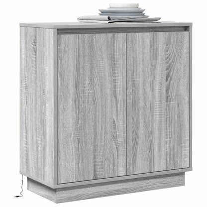 LED Sideboard for Grey Sonoma 71 x 34.5 x 75 cm