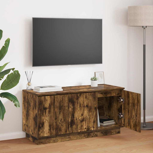 TV Cabinet 100 x 38 x 49 cm Smoked Oak Engineered Wood