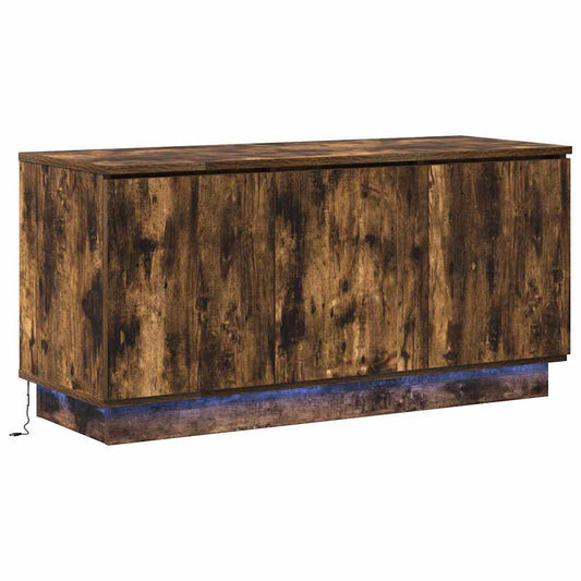 TV Cabinet 100 x 38 x 49 cm Smoked Oak Engineered Wood