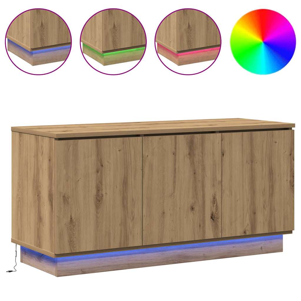 TV Cabinet 100 x 38 x 49 cm Artisan Oak Engineered Wood