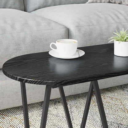 Coffee Table Black Oak 80 x 40 x 40.5 cm