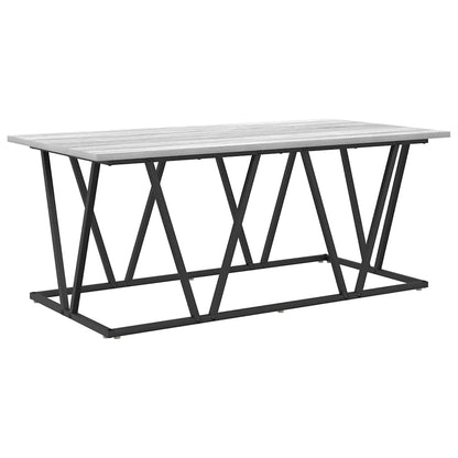 Coffee Table Grey 100 x 50 x 40 cm Engineered Wood and Metal