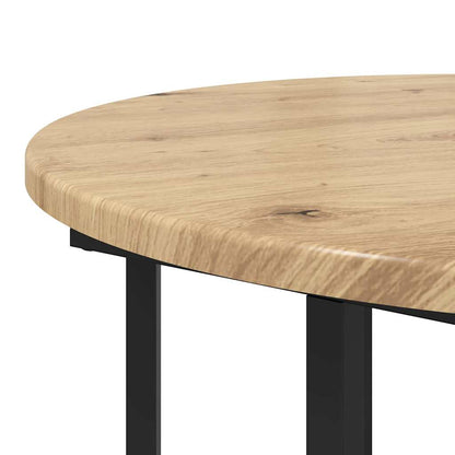 Side Table Set 2 pcs Brown 50 x 50 x 50.5 cm