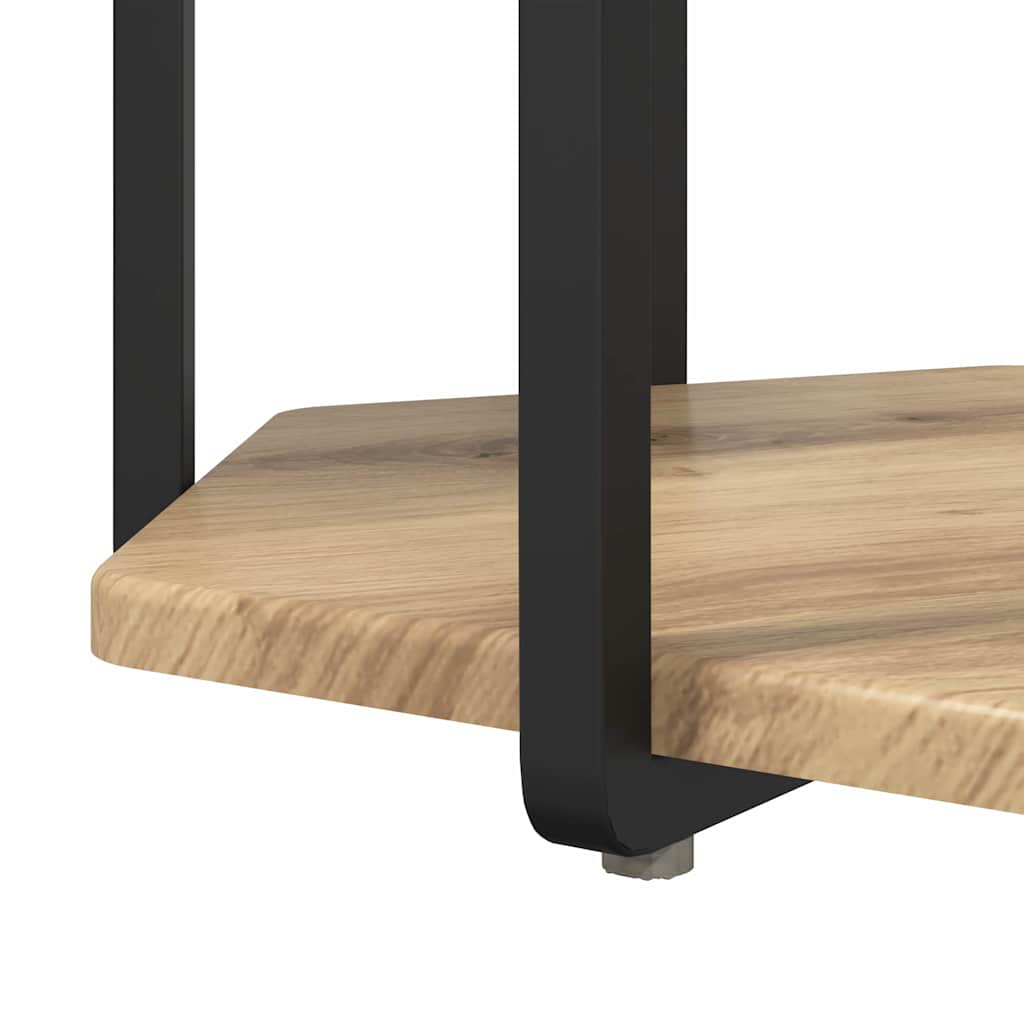 Side Table Set 2 pcs Brown 50 x 50 x 50.5 cm