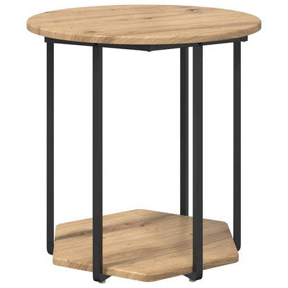 Side Table Set 2 pcs Brown 50 x 50 x 50.5 cm