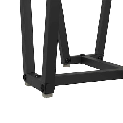 Side Table Set 2 pcs Smoked Oak and Black
