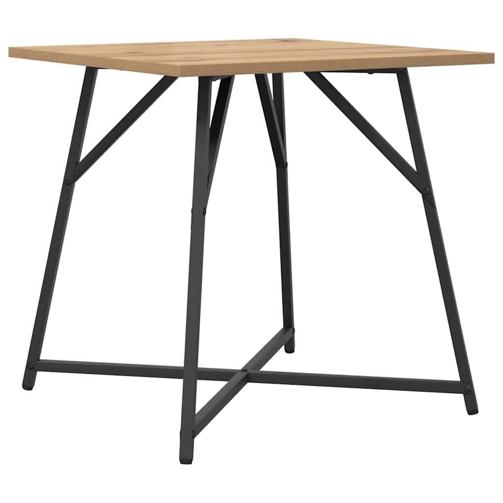Side Table Set 2 pcs Artisan Oak and Black 50 x 50 x 50 cm