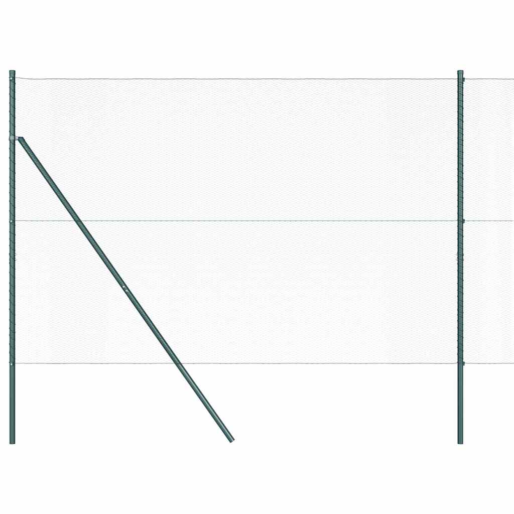 Hexagonal Fence Ground Fix 10 x 1.5 m PVC-Coated Steel Green