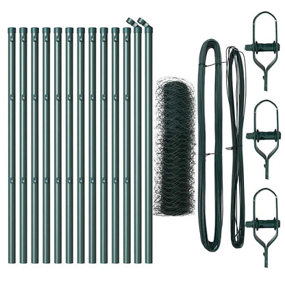 Hexagonal Fence Ground Fix 25 x 0.5 m PVC-Coated Steel Mesh