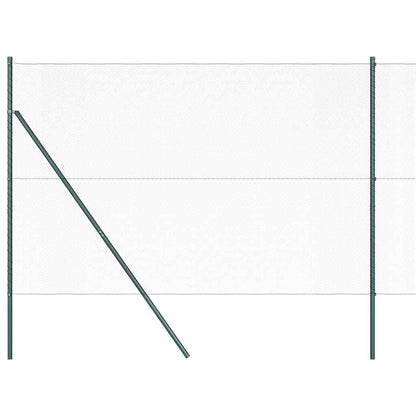 Hexagonal Fence Ground Fix 50 x 1.5 m PVC-Coated Steel Green