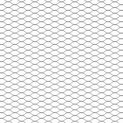 Hexagonal Fence Ground Fix 25 x 1 m PVC-Coated Steel Grey Mesh