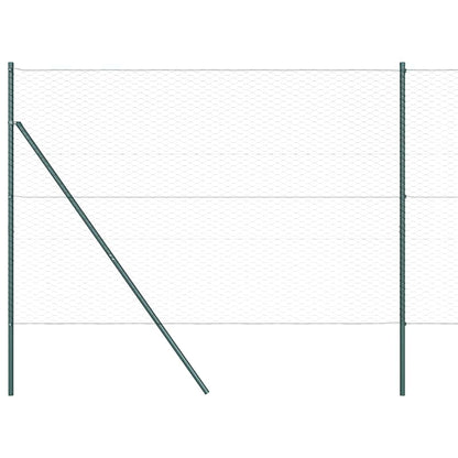 Hexagonal Fence Ground Fix 100 x 1.6 m PVC-Coated Steel Grey