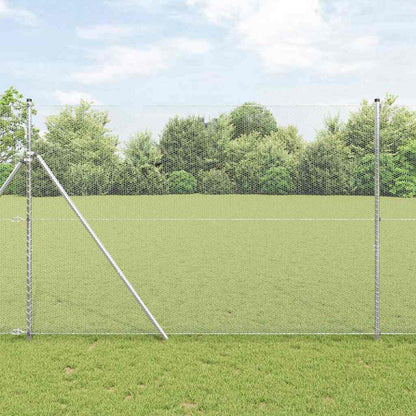 Hexagonal Fence Ground Fix 50 x 1.5 m Galvanised Steel Silver