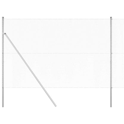 Hexagonal Fence Ground Fix 50 x 1.5 m Galvanised Steel Silver