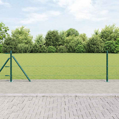 Hexagonal Fence with Concrete Base 100 x 0.6 m PVC-Coated Steel