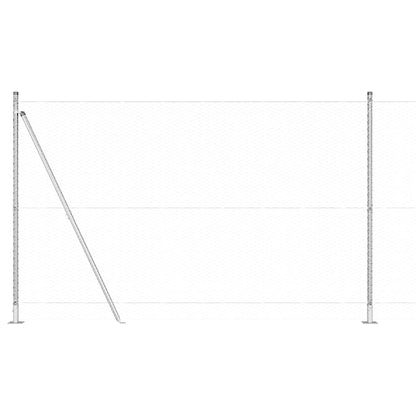 Hexagonal Fence with Concrete Base 10 x 1.4 m Galvanised Steel