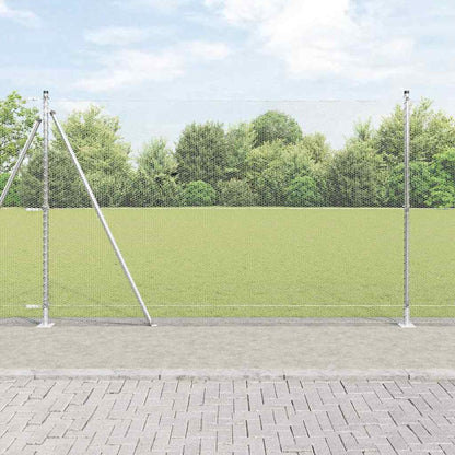 Hexagonal Fence with Concrete Base 50 x 1.5 m Galvanised Steel