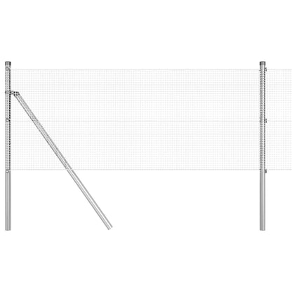Welded Wire Fence Ground Fix 100 x 0.5 m Galvanised Steel Mesh