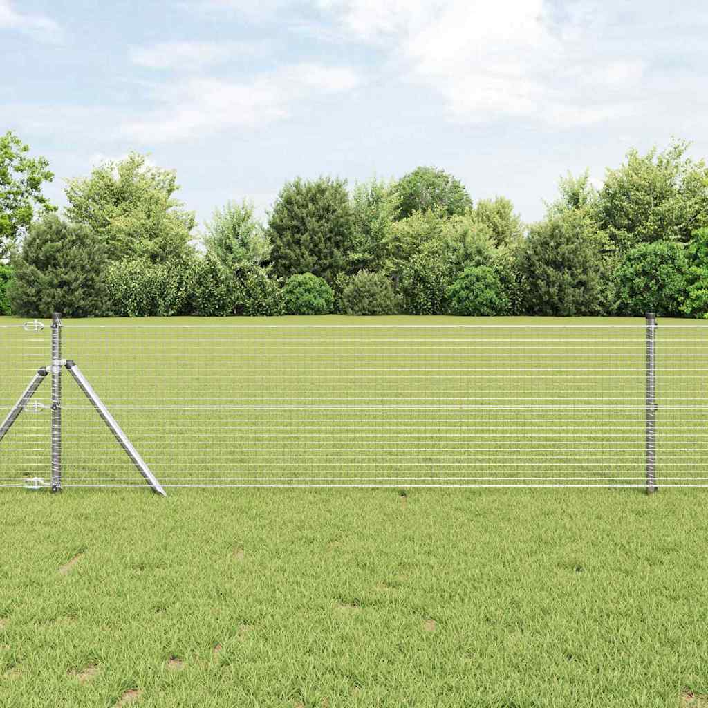 Welded Wire Fence Ground Fix 100 x 0.6 m Galvanised Steel Mesh
