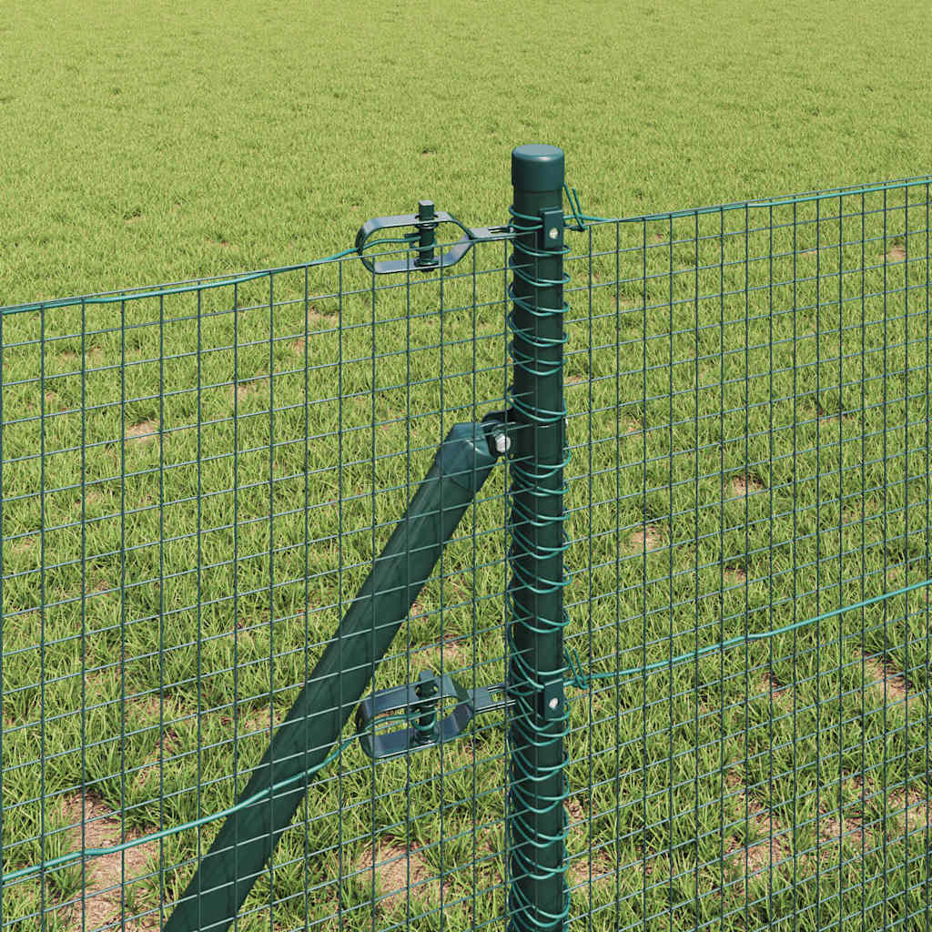 Welded Wire Fence Ground Fix 10 x 0.6 m PVC-Coated Steel Green