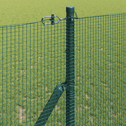 Welded Wire Fence Ground Fix 25 x 1.2 m PVC-Coated Steel Green