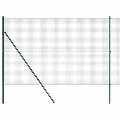 Welded Wire Fence Ground Fix 25 x 1.5 m PVC-Coated Steel Green