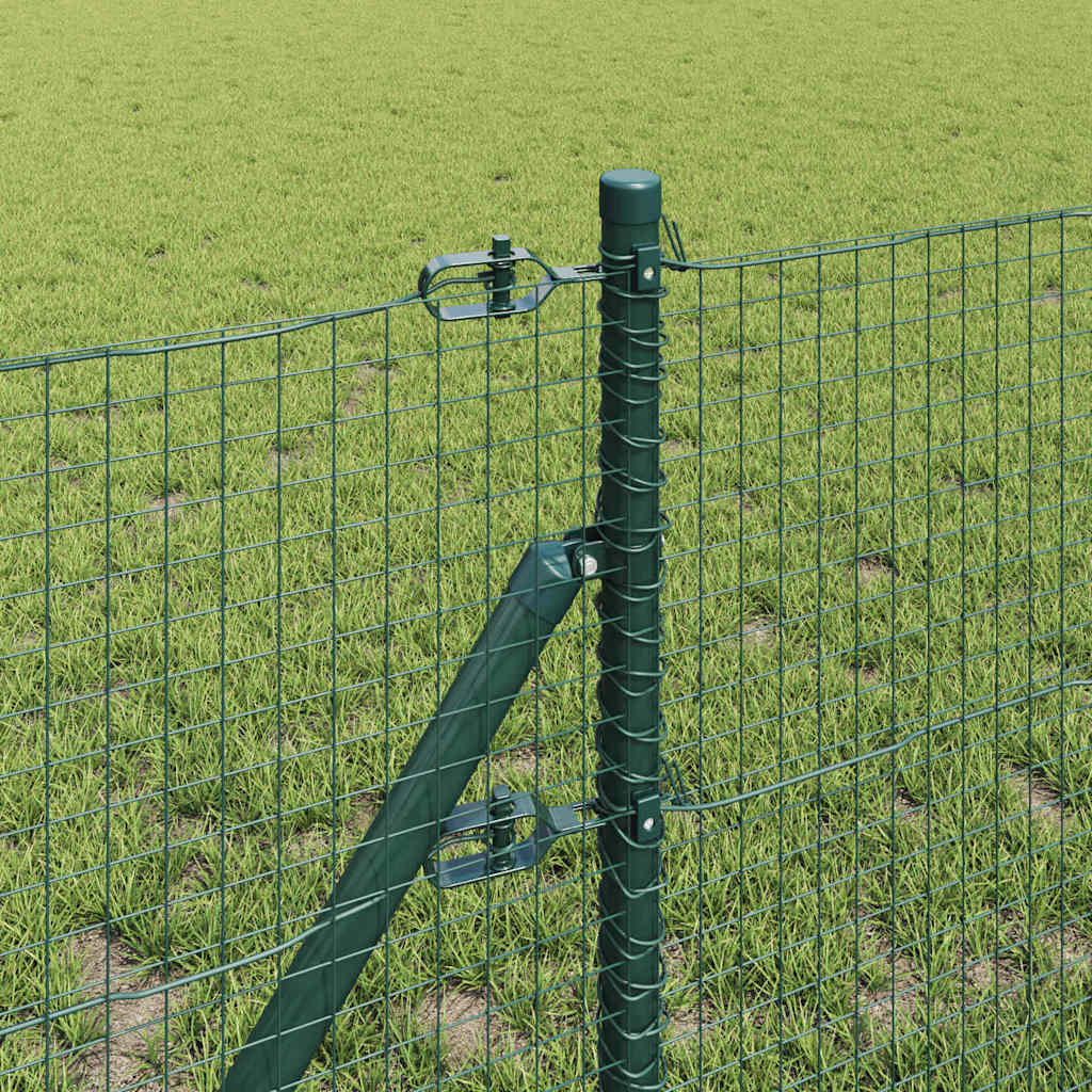 Welded Wire Fence Ground Fix 100 x 0.5 m PVC-Coated Steel Green