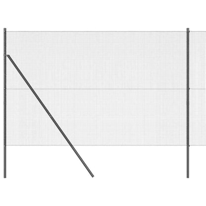 Welded Wire Fence Ground Fix 25 x 1.5 m PVC-Coated Steel Grey