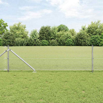 Welded Wire Fence with Spikes 10 x 0.4 m Galvanised Steel Mesh