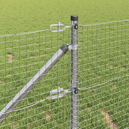 Welded Wire Fence with Spikes 10 x 0.5 m Galvanised Steel Mesh