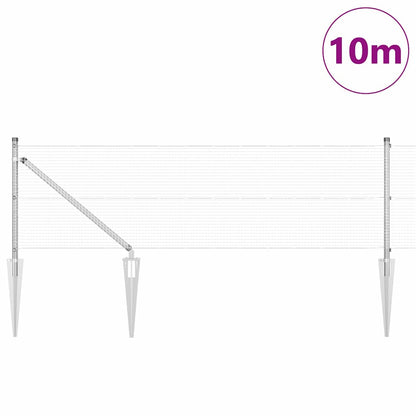 Welded Wire Fence with Spikes 10 x 0.6 m Galvanised Steel Mesh
