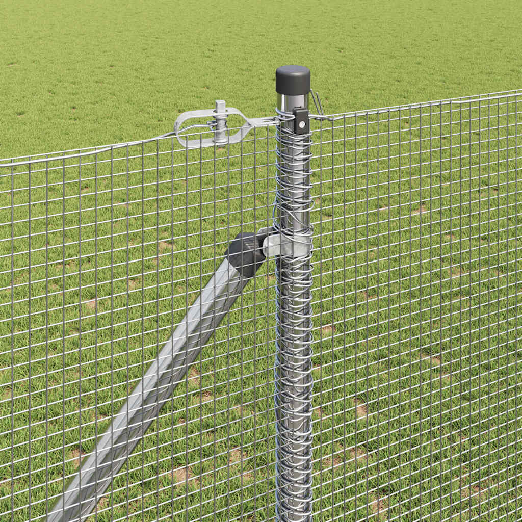 Welded Wire Fence with Spikes 10 x 1.4 m Galvanised Steel Mesh
