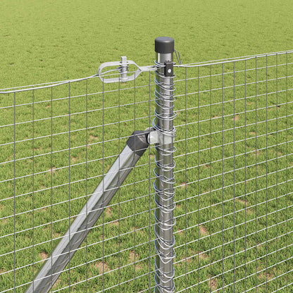 Welded Wire Fence with Spikes 10 x 1.4 m Galvanised Steel Mesh