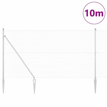Welded Wire Fence with Spikes 10 x 1.5 m Galvanised Steel Mesh