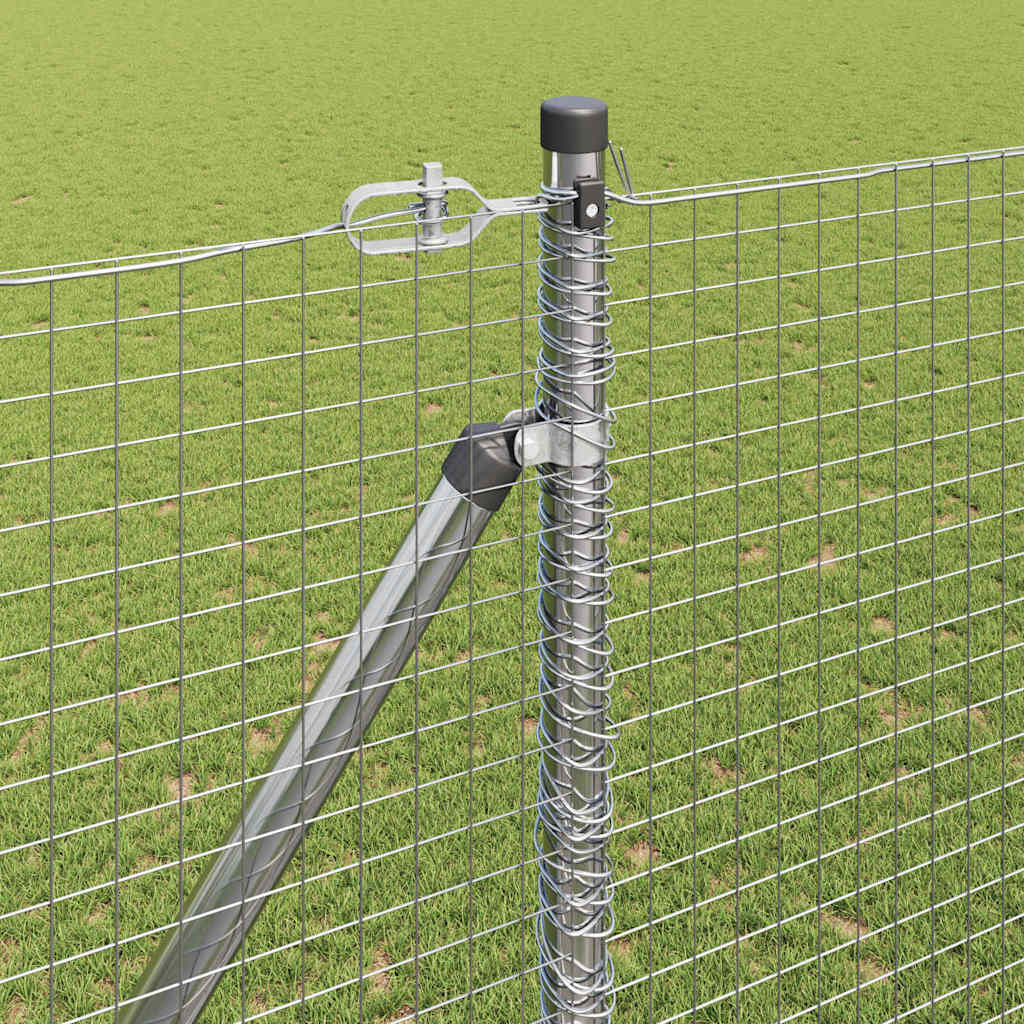 Welded Wire Fence with Spikes 10 x 1.5 m Galvanised Steel Mesh