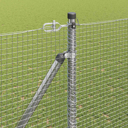 Welded Wire Fence with Spikes 25 x 1.5 m Galvanised Steel Mesh