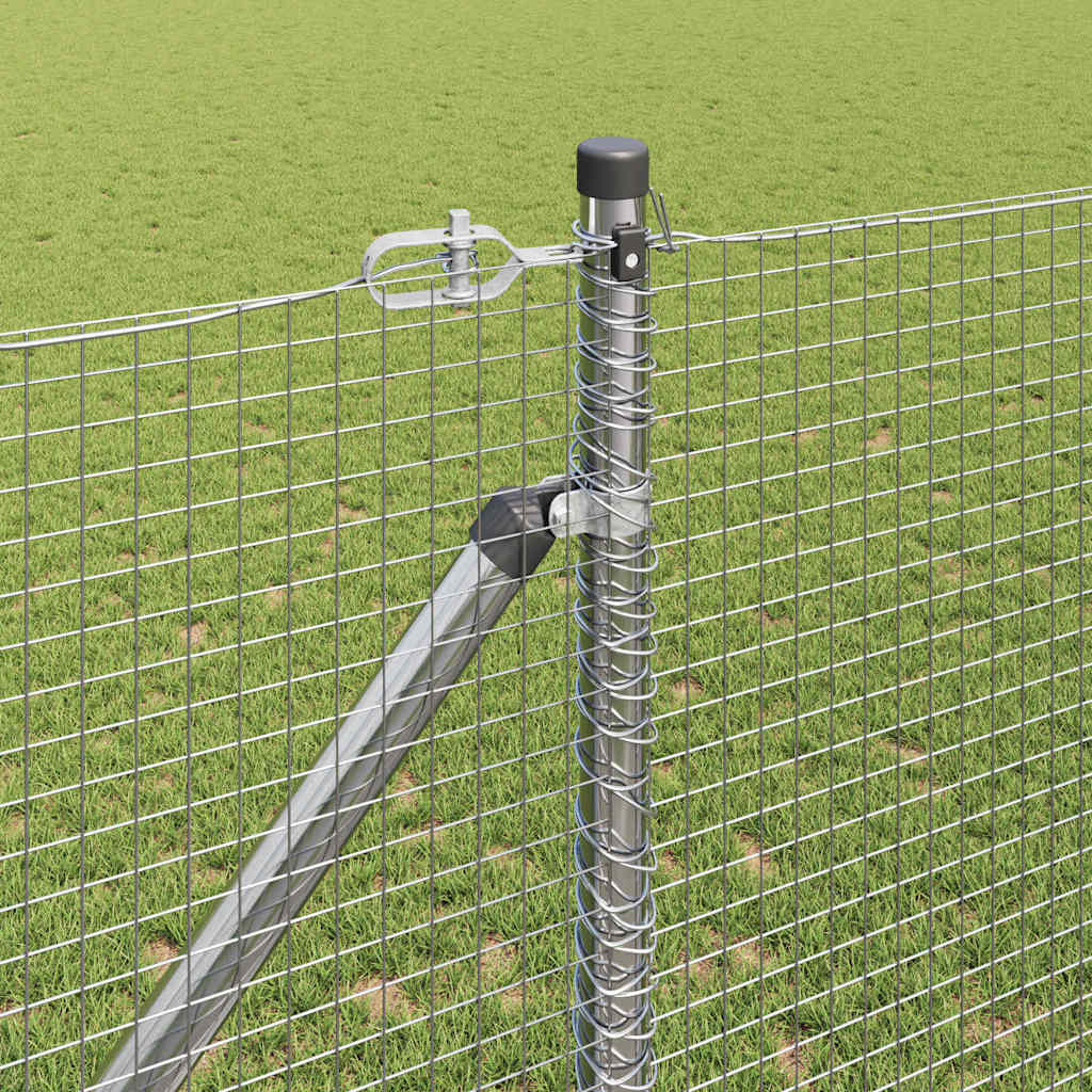 Welded Wire Fence with Spikes 50 x 1.2 m Galvanised Steel Mesh