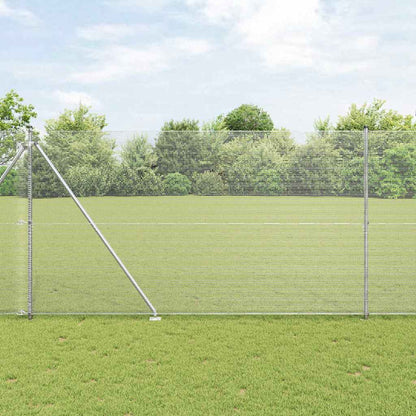 Welded Wire Fence with Spikes 50 x 1.5 m Galvanised Steel Mesh