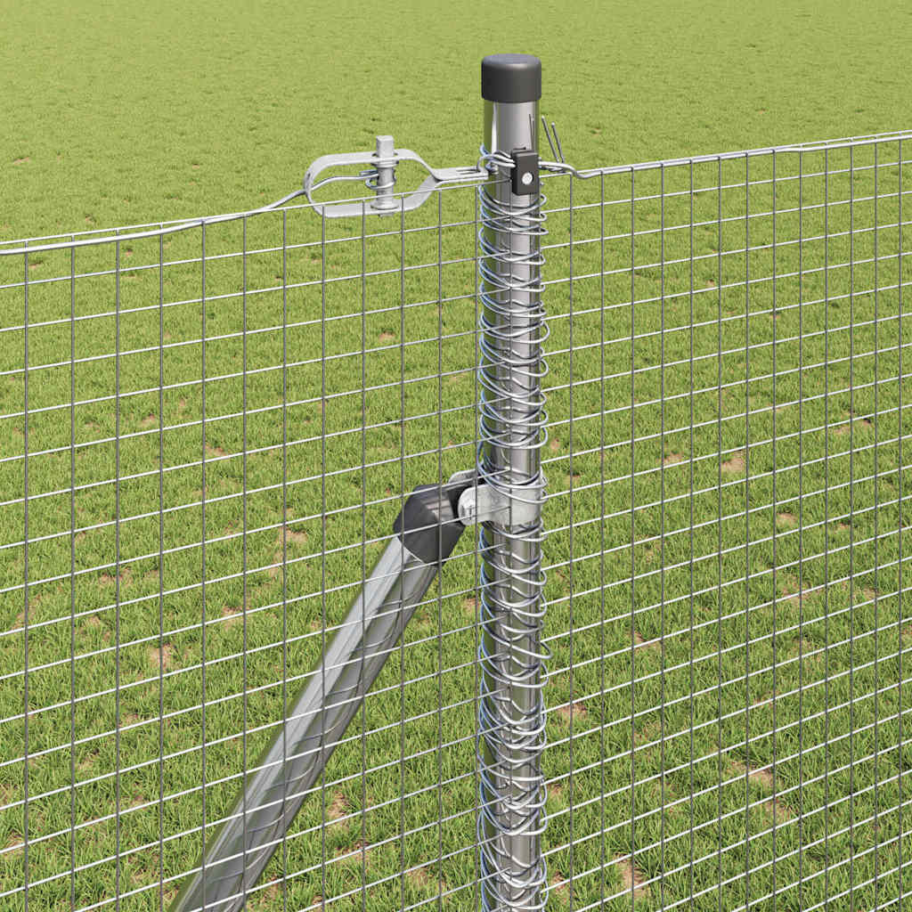 Welded Wire Fence with Spikes 50 x 1.5 m Galvanised Steel Mesh