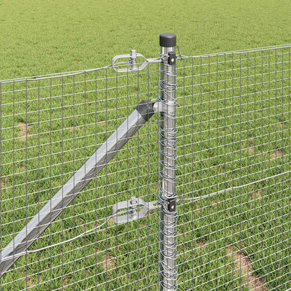 Welded Wire Fence with Spikes 100 x 0.5 m Galvanised Steel Mesh