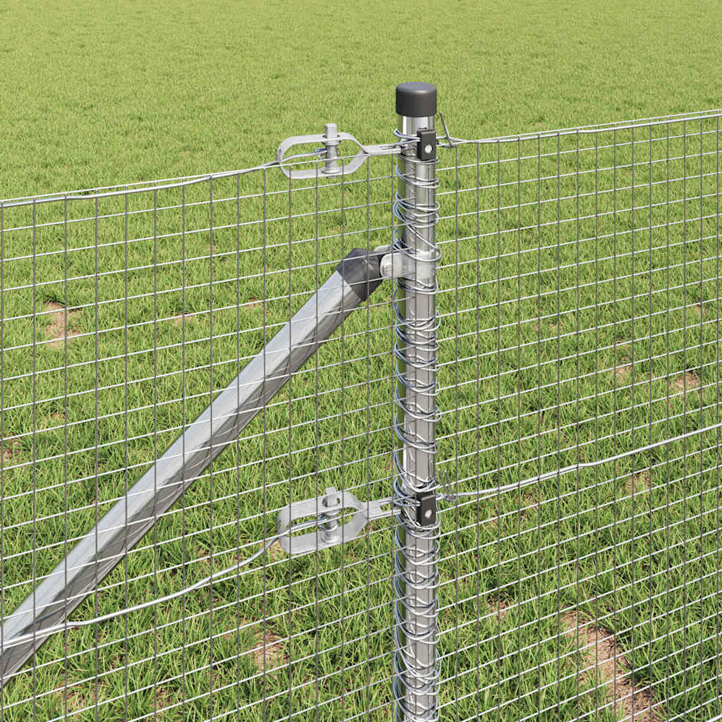 Welded Wire Fence with Spikes 100 x 0.6 m Galvanised Steel Mesh