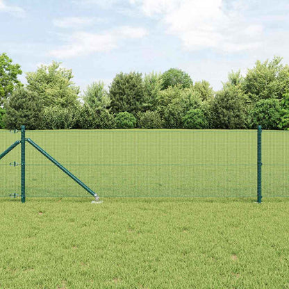 Welded Wire Fence with Spikes 100 x 0.5 m PVC-coated Steel Mesh