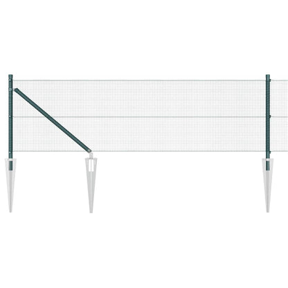 Welded Wire Fence with Spikes 100 x 0.6 m PVC-coated Steel Mesh