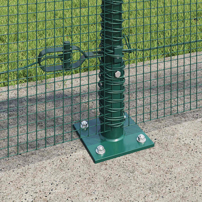 Welded Wire Fence with Concrete Base 10 x 1 m PVC-Coated Steel