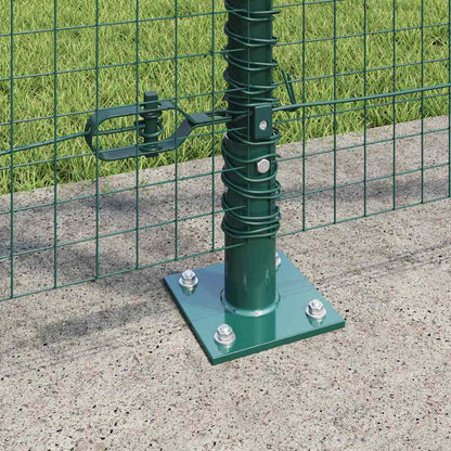 Welded Wire Fence with Concrete Base 10 x 1.2 m Green Mesh