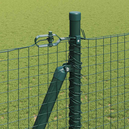 Welded Wire Fence with Concrete Base 10 x 1.5 m Green Mesh