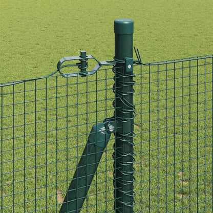 Welded Wire Fence with Concrete Base 10 x 1.6 m Green Mesh