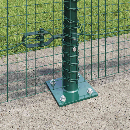 Welded Wire Fence with Concrete Base 25 x 0.6 m Green Mesh