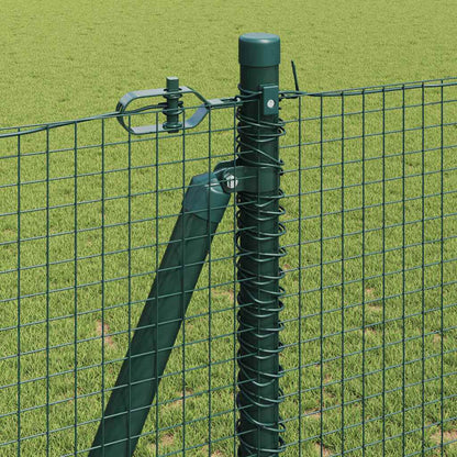 Welded Wire Fence with Concrete Base 25 x 1.2 m Green Mesh